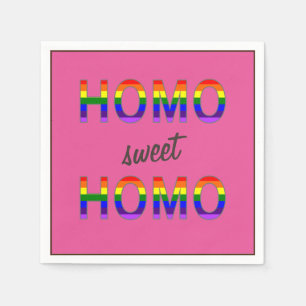 Servilleta De Papel Homo gay divertido del dulce del homo