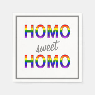 Servilleta De Papel Homo gay divertido del dulce del homo