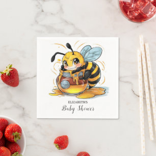 Servilleta De Papel Honey Bumble Bee Baby Shower