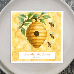 Servilleta De Papel Honeybee Hive Baby Shower