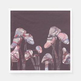 Servilleta De Papel Hongos de tinta morada