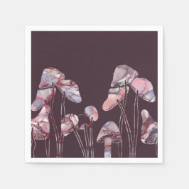 Servilleta De Papel Hongos de tinta morada