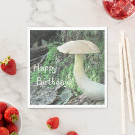 Servilleta De Papel Hongos en el cumpleaños del bosque