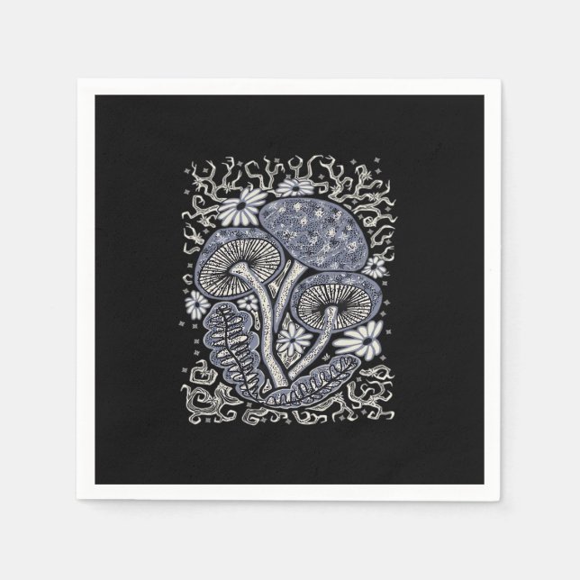 Servilleta De Papel Hongos Y Whimsigoth (Anverso)