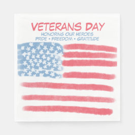 Servilleta De Papel Honoring Heroes | Veterans Day Celebration