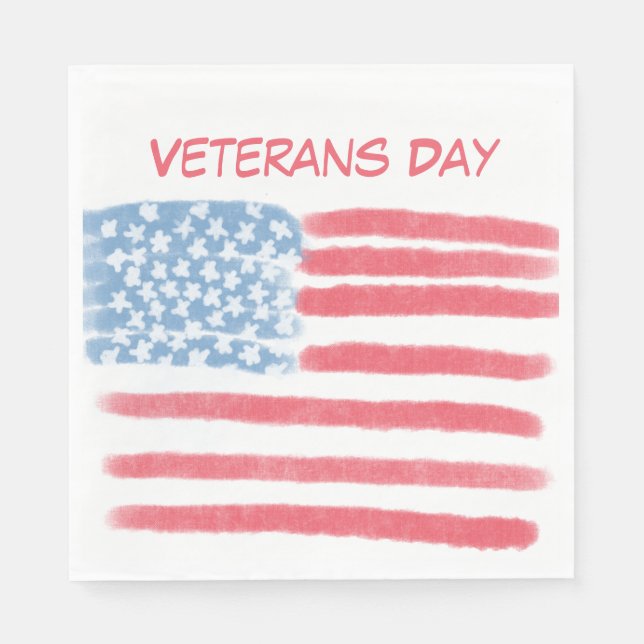 Servilleta De Papel Honoring Heroes | Veterans Day Celebration (Anverso)