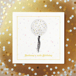 Servilleta De Papel Hooray, ¡es mi día! Globo de fiesta de cumpleaños