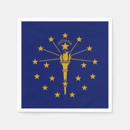 Servilleta De Papel Hoosier Flag, Flag of Indiana