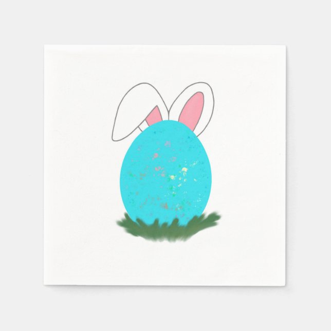 Servilleta De Papel Hopping down the Bunny trail! (Anverso)