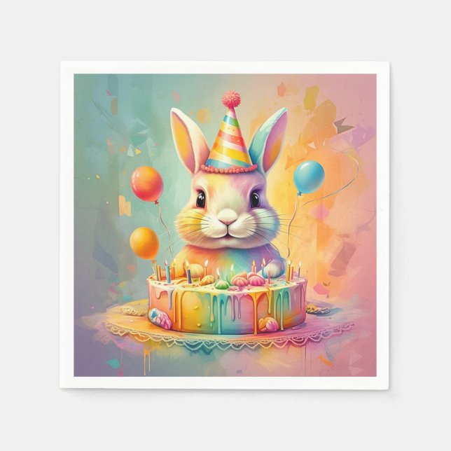 SERVILLETA DE PAPEL " HOPPY BIRTHDAY DELIGHT " (Anverso)
