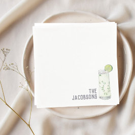 Servilleta De Papel Hora de cóctel Mojito Napkins de Boda Personalizad