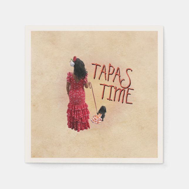 Servilleta De Papel Hora de las tapas (Anverso)