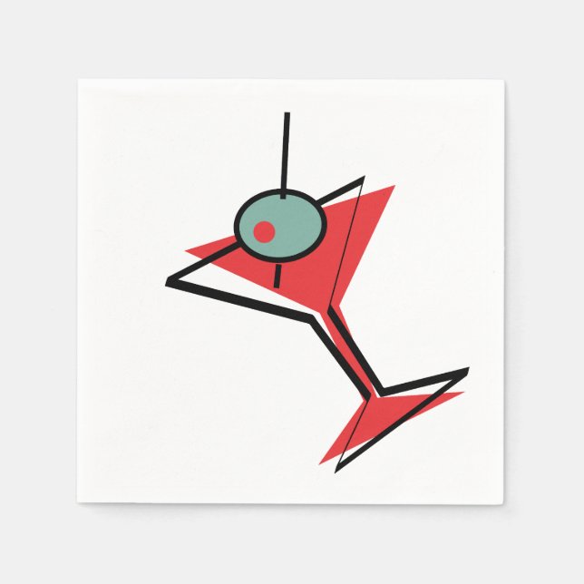 Servilleta De Papel Hora de Martini (Anverso)