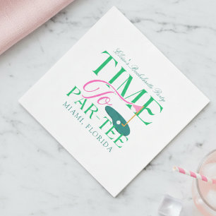 Servilleta De Papel Hora de Par-Tee Golf Despedida de Soltera