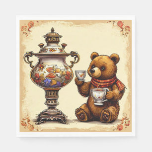 Servilleta De Papel Hora del té con oso