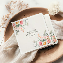 Servilleta De Papel Hora del Té Floral Despedida de Soltera