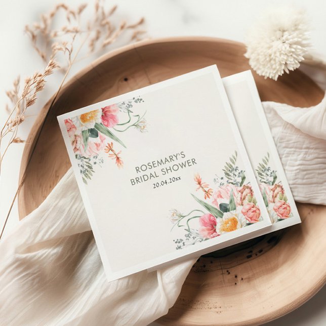 Servilleta De Papel Hora del Té Floral Despedida de Soltera (Subido por el creador)