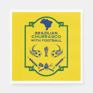 Servilleta De Papel Horario de barbacoa de Churrasco brasileño