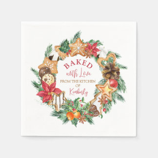 Servilleta De Papel Horneado de amor Navidades de guirnaldas