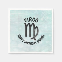 Horoscope Rótulo Virgo Cumpleaños Personalizado