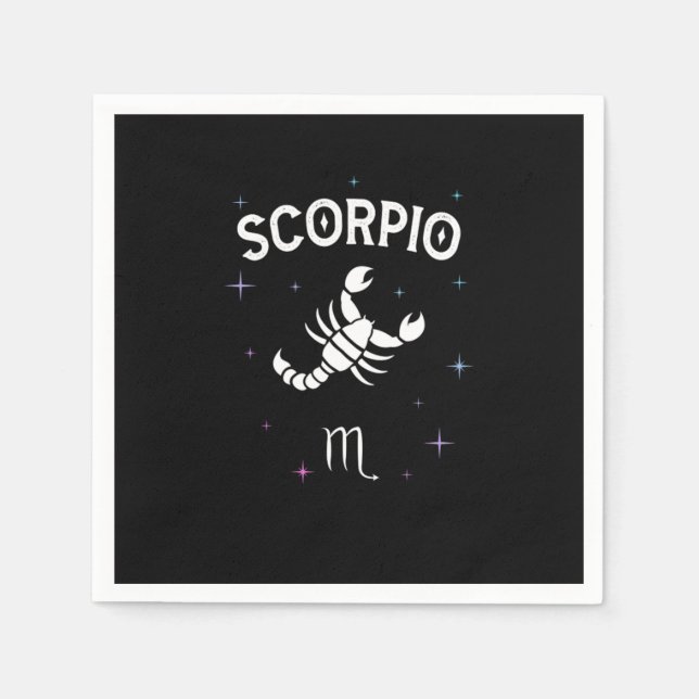 Servilleta De Papel Horoscope Scorpio Symbol Zodiac Sign Costume (Anverso)