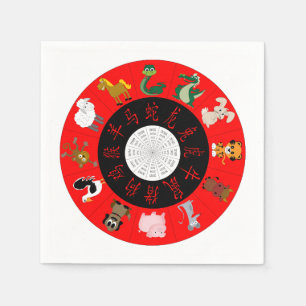 Servilleta De Papel Horóscopo chino