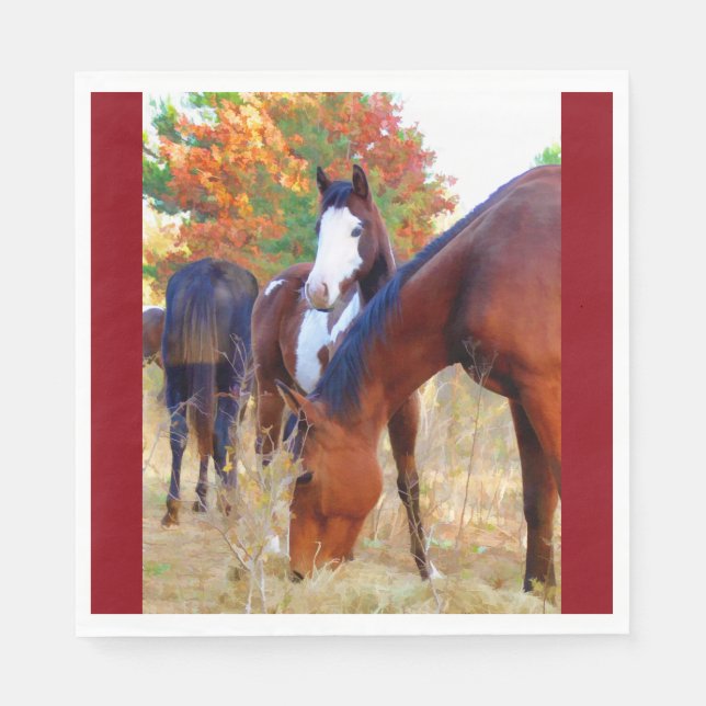 Servilleta De Papel Horse Standard Luncheon Napkin (Anverso)