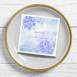 Servilleta De Papel Hortensias azules algo elegante para la fiesta de 