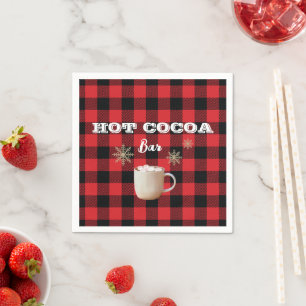 Servilleta De Papel Hot Cocoa Bar Check Mountain