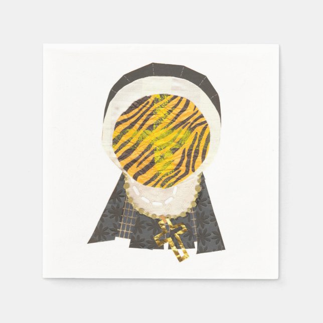 Servilleta De Papel Hot Cross Bun Nun Napkins (Anverso)