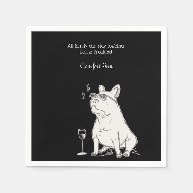 Servilleta De Papel Hotel Comfort Inn & Suites con Mascotas (Anverso)