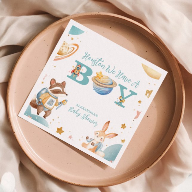 Servilleta De Papel Houston Tenemos Un Espacio Exterior De Niño (Subido por el creador)