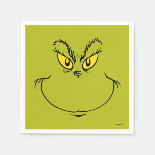 Servilleta De Papel How the Grinch Stole Christmas Face