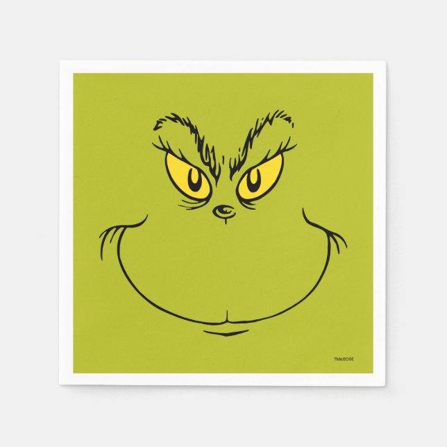 Servilleta De Papel How the Grinch Stole Christmas Face (Anverso)