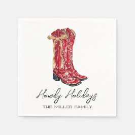 Servilleta De Papel Howdy Holidays Cowgirl