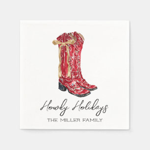 Servilleta De Papel Howdy Holidays Cowgirl