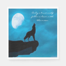 Howling Wolf Decoupage