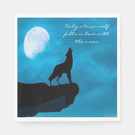 Servilleta De Papel Howling Wolf Decoupage