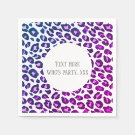 Servilleta De Papel huella animal rosa, Leopard ,cheetah