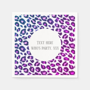 Servilleta De Papel huella animal rosa, Leopard ,cheetah