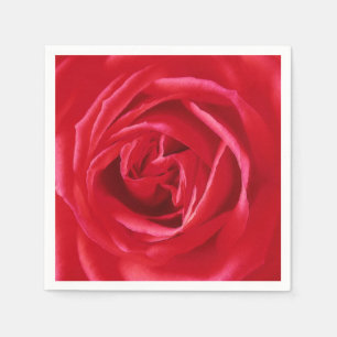 Servilleta De Papel Huella rosa roja