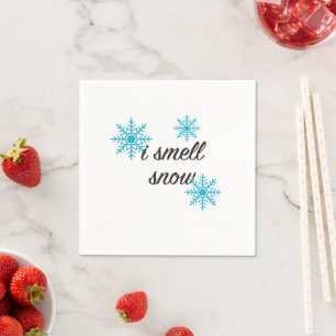 Servilleta De Papel Huelo Nieve Nieve Flake Motif