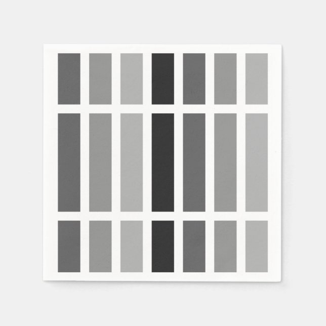 Servilleta De Papel Hues de gris plateado (Anverso)