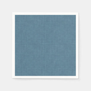 Servilleta De Papel Hueso de arenque texturado azul.