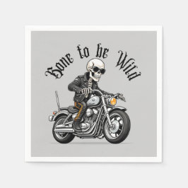 Servilleta De Papel Hueso esquelético Guay para ser salvaje en motocic