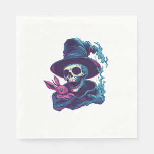 Servilleta De Papel Huesos Abra-Cadabra - Funny Magic Skull