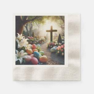 Servilleta De Papel Huevo cruzado/de Pascua/Lilly