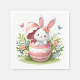 Servilleta De Papel Huevo rosa Bunny