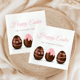 Servilleta De Papel Huevos De Chocolate Lindos Feliz Pascua