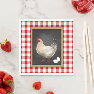 Servilleta De Papel Huevos de Gallina Lindos Estilo Campestre